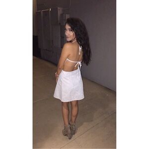 Jean backless alone dress